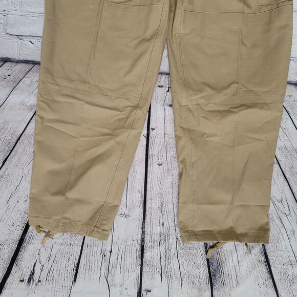 Tru-spec Men's TACTICAL PANTS Large KHAKI Rip Stop (Inseam 29.5 to 32.5) - Picture 4 of 10